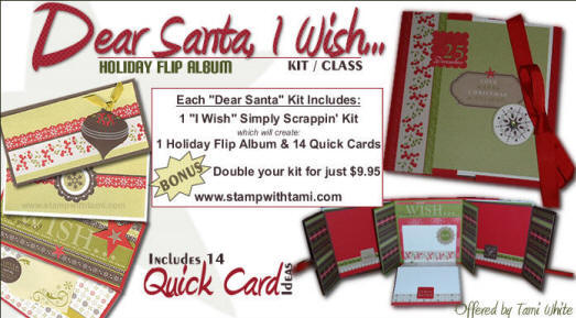 Stampin Up I Wish kit scrapbook album