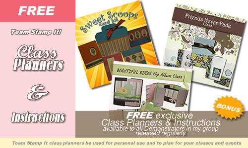 Free Stampin' Up Class Planners