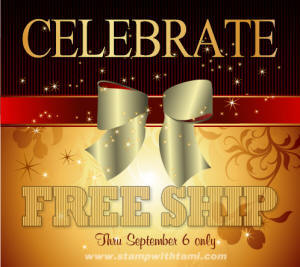 Free Shipping Sale on Stampin' Up orders
