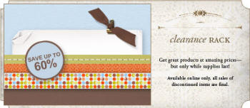 Stampin Up Clearance Rack Sale