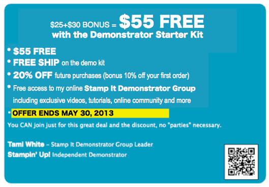 Stampin Up Demo Kit special